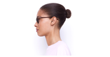 Lunettes de vue FORTY solaire Bordeaux +2.00 rouge - Vue de côté