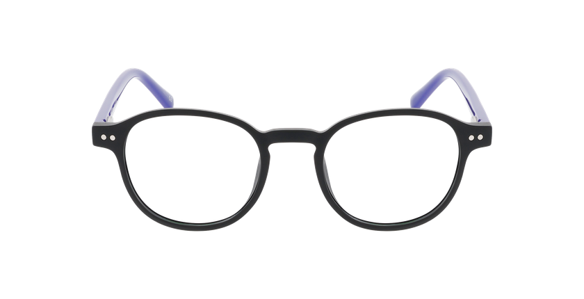 Lunettes de vue enfant MARCELIN noir/bleu - Vue de face
