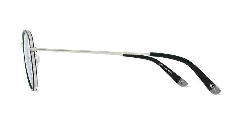 LUNETTES DE VUE enfant NERD noir/argenté - Vue de côté