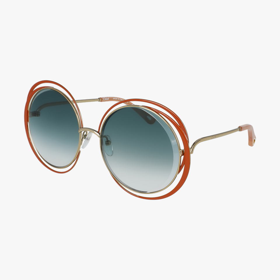Lunettes de soleil femme CE155S dorée/marron - Vue de 3/4