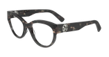 Lunettes de vue femme LO2728 écaille/vert - Vue de face