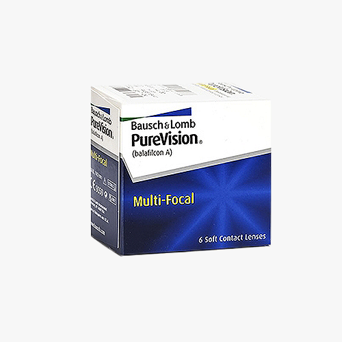 Lentilles de contact PureVision Multifocal 6 L - Vue de face