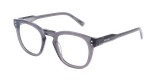 Lunettes de vue homme CARACTÈRES ELEGANT gris/cristal - Vue de face
