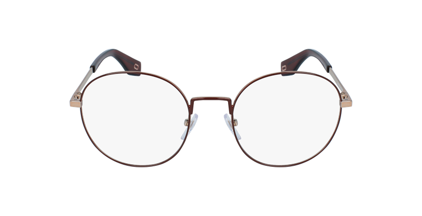 Lunettes de vue MARC 272 dorée/marron - Vue de face