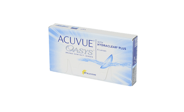 Lentilles de contact Acuvue Oasys with Hydraclear Plus 6L - Vue de face