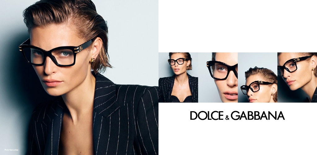 Couple portant des lunettes de vue Dolce Gabbana