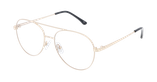 Lunettes de vue homme RZERO38 dorée - Vue de face