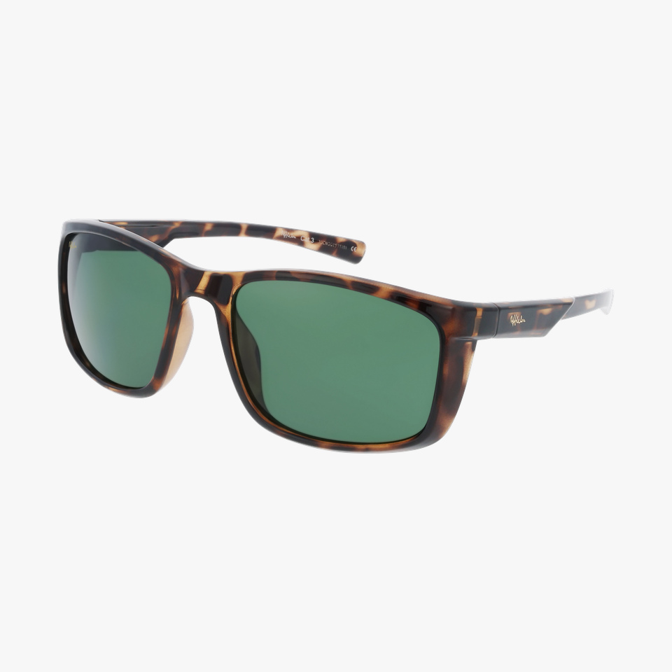 Lunettes de soleil homme BAMBU écaille - Vue de face