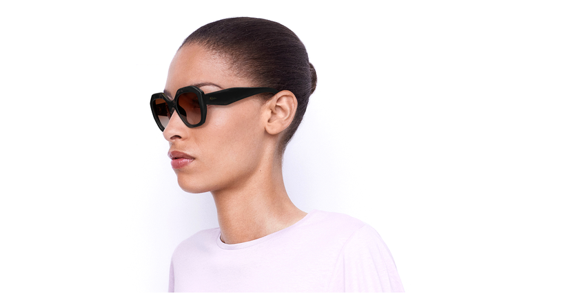 LUNETTES DE SOLEIL femme NAIFARU écaille/noir - Vue de face