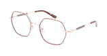 Lunettes de vue femme MAGIC252 marron/dorée - Vue de face