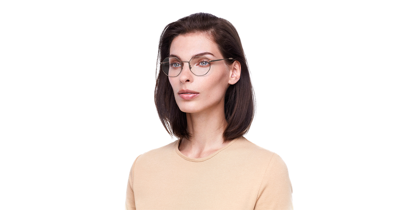 Lunettes de vue femme RZERO40 dorée - Vue de face