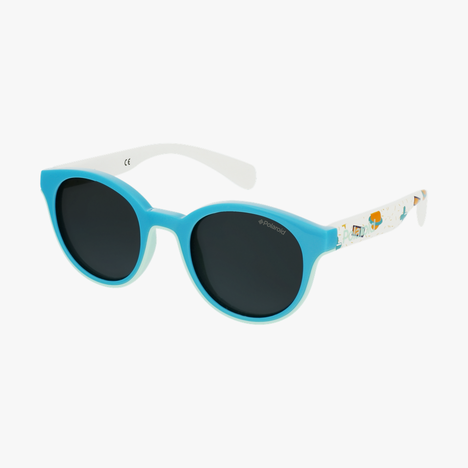 Lunettes de soleil enfant PLD 8036/S vert - Vue de 3/4
