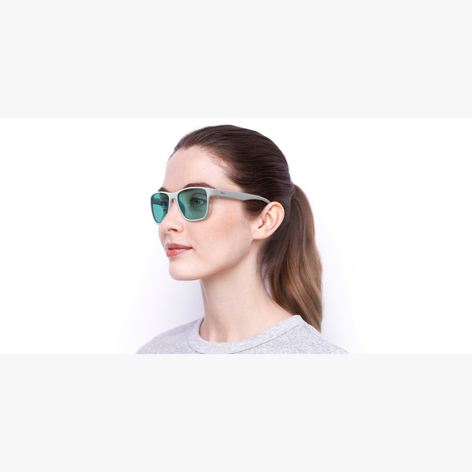 Lunettes de soleil CYRIUS POLARIZED blanc - Vue de face
