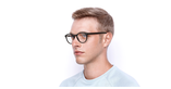 LUNETTES DE VUE homme GG0406O écaille - Vue de face
