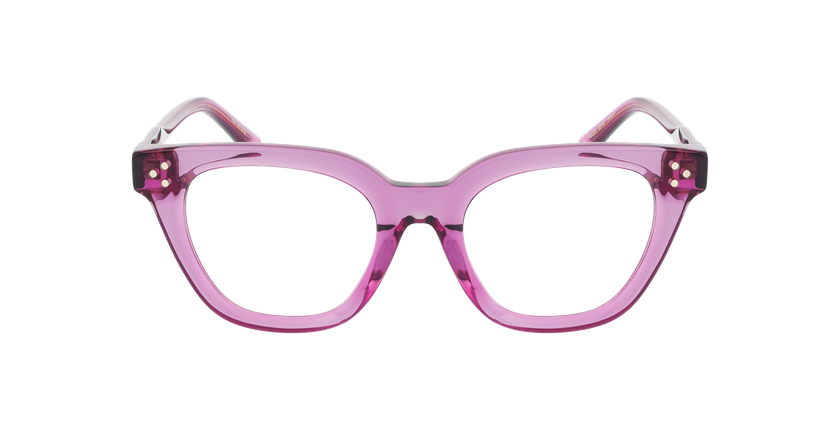 Lunettes de vue femme CARACTÈRES ARTISTE rose - Vue de face