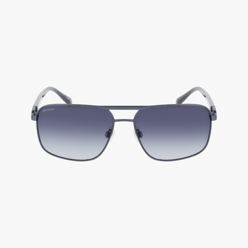 Lunettes de soleil homme DONATO bleu/bleu foncé mat - Vue de face