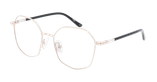Lunettes de vue femme MAGIC 320 dorée/noir - Vue de face