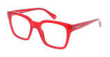 Lunettes de vue femme JOHANNE rouge - Vue de face