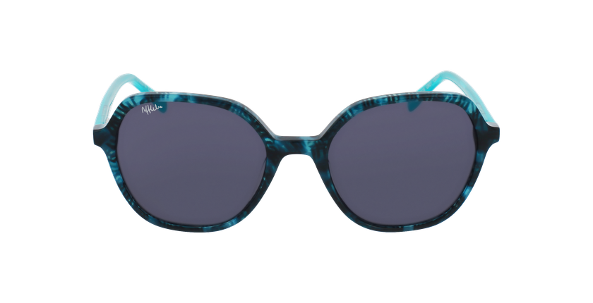 LUNETTES DE VUE enfant VIOLETTE turquoise/noir - Vue de face