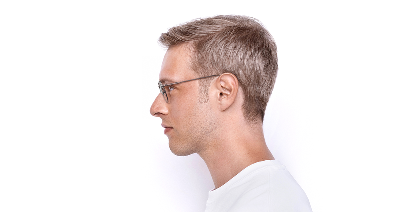 LUNETTES DE VUE homme L2246 gris - Vue de côté