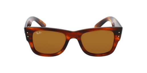 LUNETTES DE SOLEIL Mega Wayfarer RB0840S écaille Vue de face