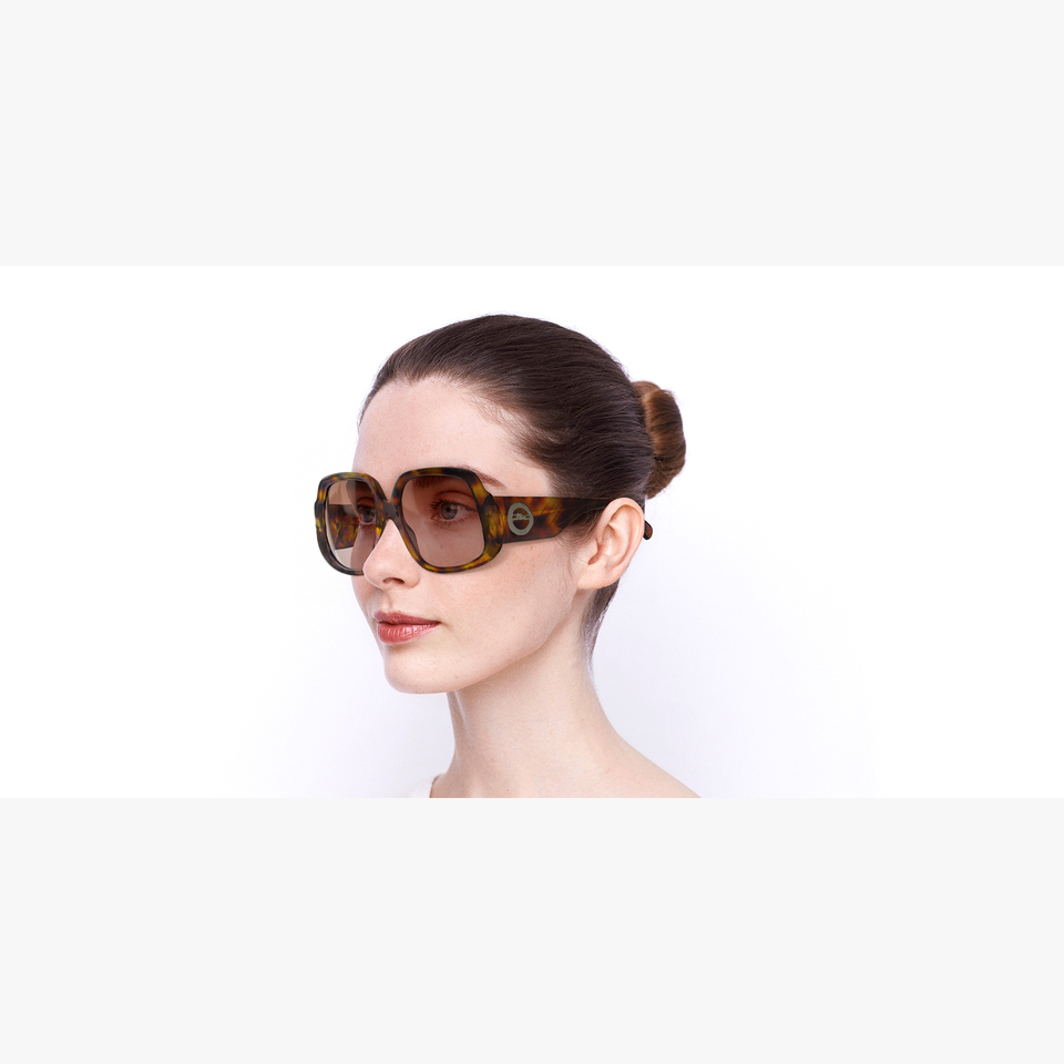 Lunettes de soleil femme LO709S écaille - Vue de 3/4