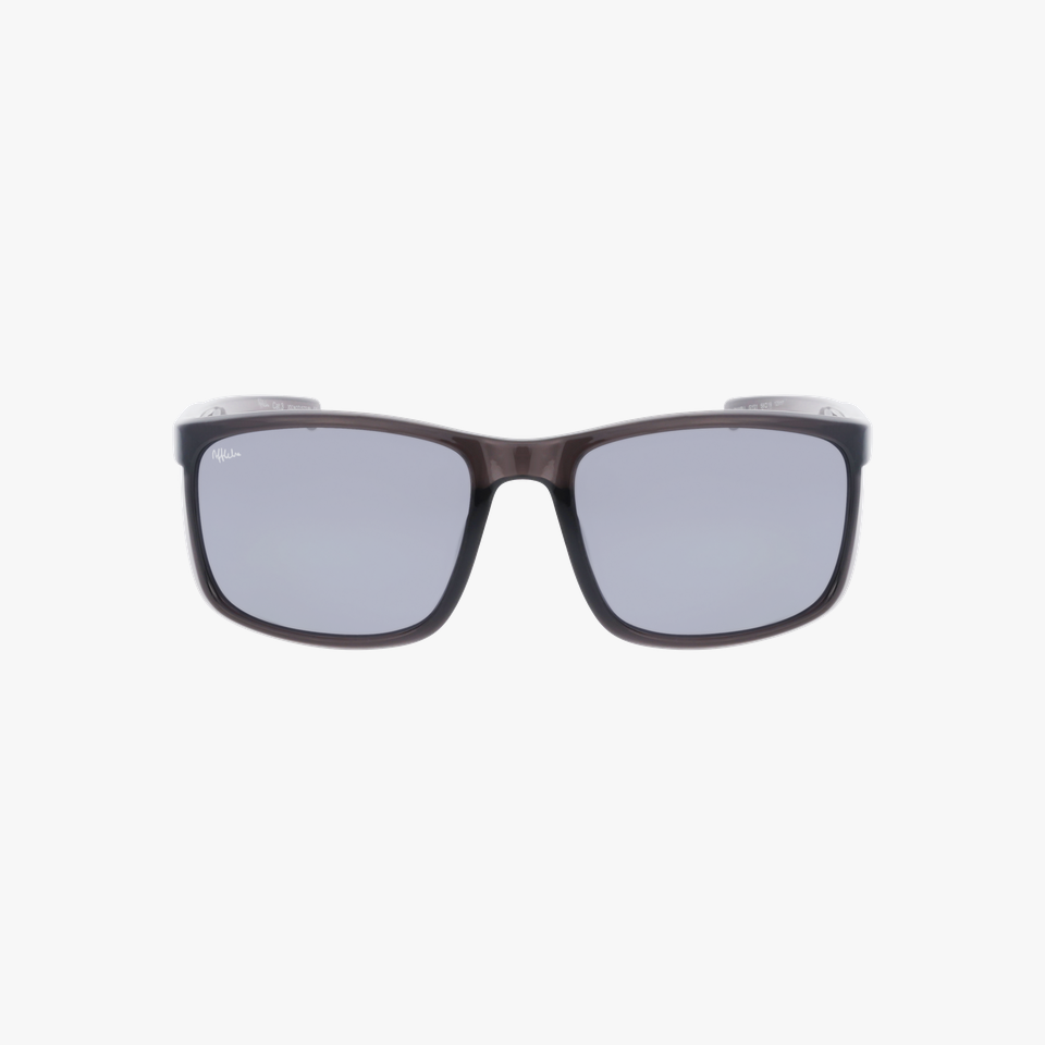 Lunettes de soleil homme BAMBU blanc/gris - Vue de face