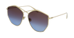 LUNETTES DE SOLEIL femme DIORSTELLAIRE4 doré/écaille - vue de 3/4