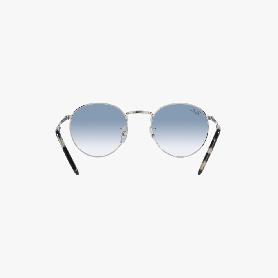 Lunettes de soleil NEW ROUND argenté - Vue de face