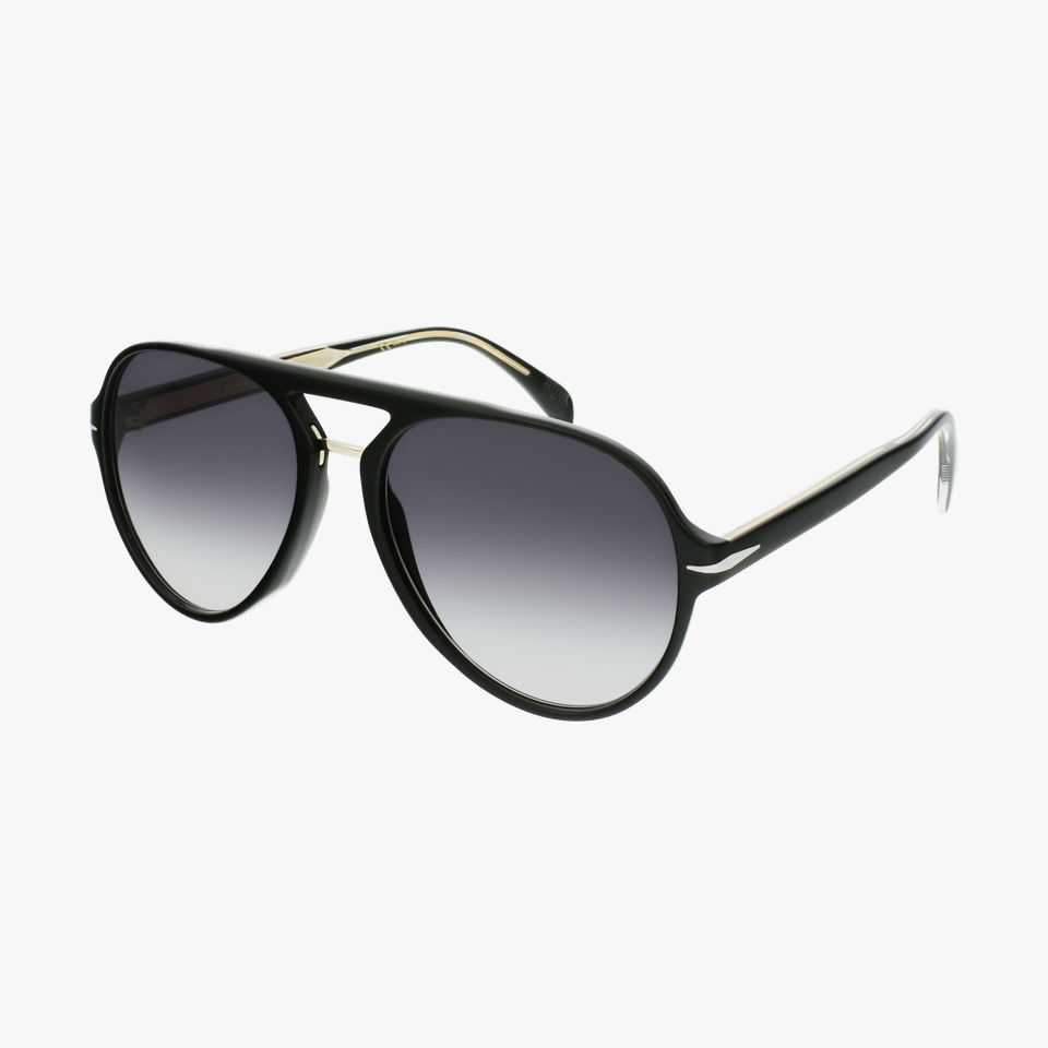 Lunettes de soleil homme DB 7005/S noir - Vue de 3/4