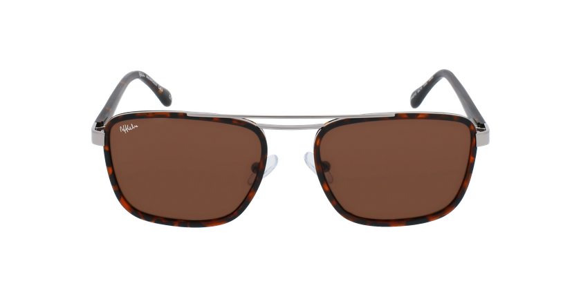 LUNETTES DE SOLEIL homme MARCELLO écaille/argenté - Vue de face