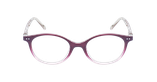Lunettes de vue enfant ISALINE violet/rose - Vue de face