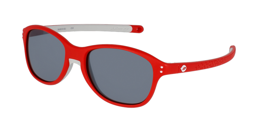 LUNETTES DE SOLEIL enfant BOOMERANG rouge - vue de 3/4