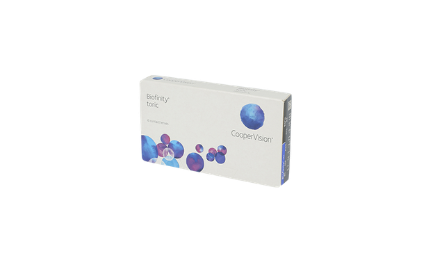 Lentilles de contact Biofinity® toric 6L - Vue de face
