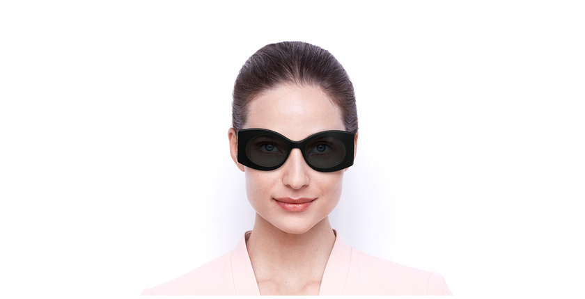 LUNETTES DE SOLEIL femme GG0810S noir - Vue de face