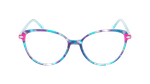 Lunettes de vue femme MAGIC280 bleu/violet - Vue de face