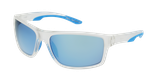 LUNETTES DE SOLEIL homme IGOR POLARIZED blanc/bleu - vue de 3/4