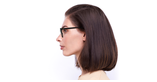 LUNETTES DE VUE femme LILA noir - Vue de face