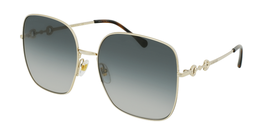 LUNETTES DE SOLEIL femme GG0879S doré/gris - vue de 3/4