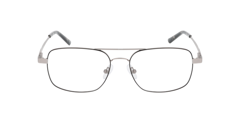 Lunettes de vue homme FILIPE noir/argenté - Vue de face