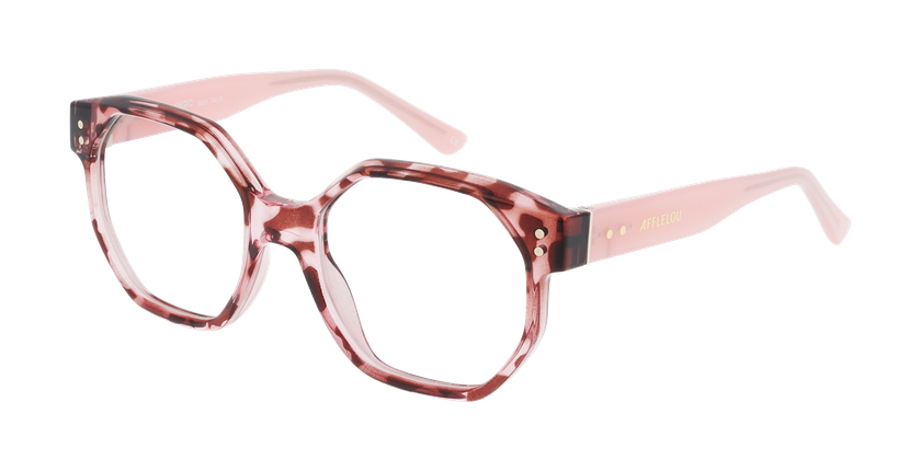 Lunettes de vue enfant TALIA écaille/rose - Vue de face