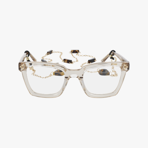 LUNETTES DE VUE femme MYSTERIEUSE marron Vue de face