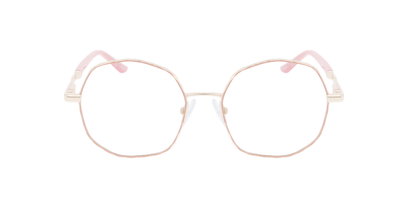 Lunettes de vue femme MAGIC290 rose/dorée - Vue de face