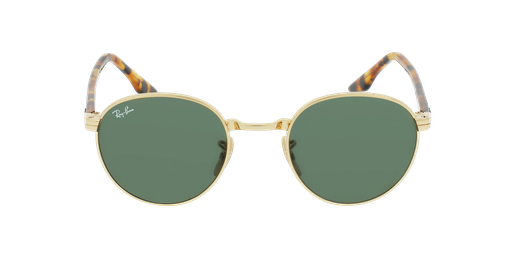 LUNETTES DE SOLEIL 0RB3691 doré/vert Vue de face