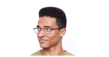 Lunettes de vue homme RZERO16 noir/gris - Vue de 3/4