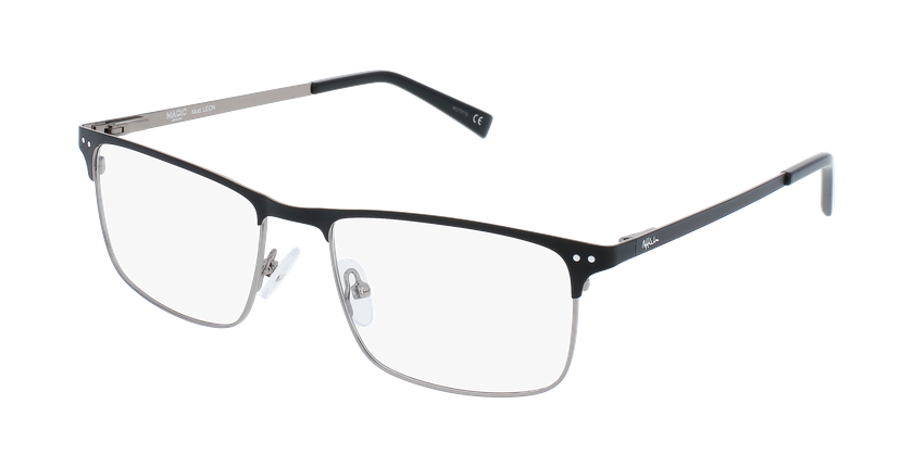 LUNETTES DE VUE homme MAGIC LEON noir/argenté - Vue de face