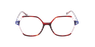 Lunettes de vue femme MAGIC279 écaille/rouge