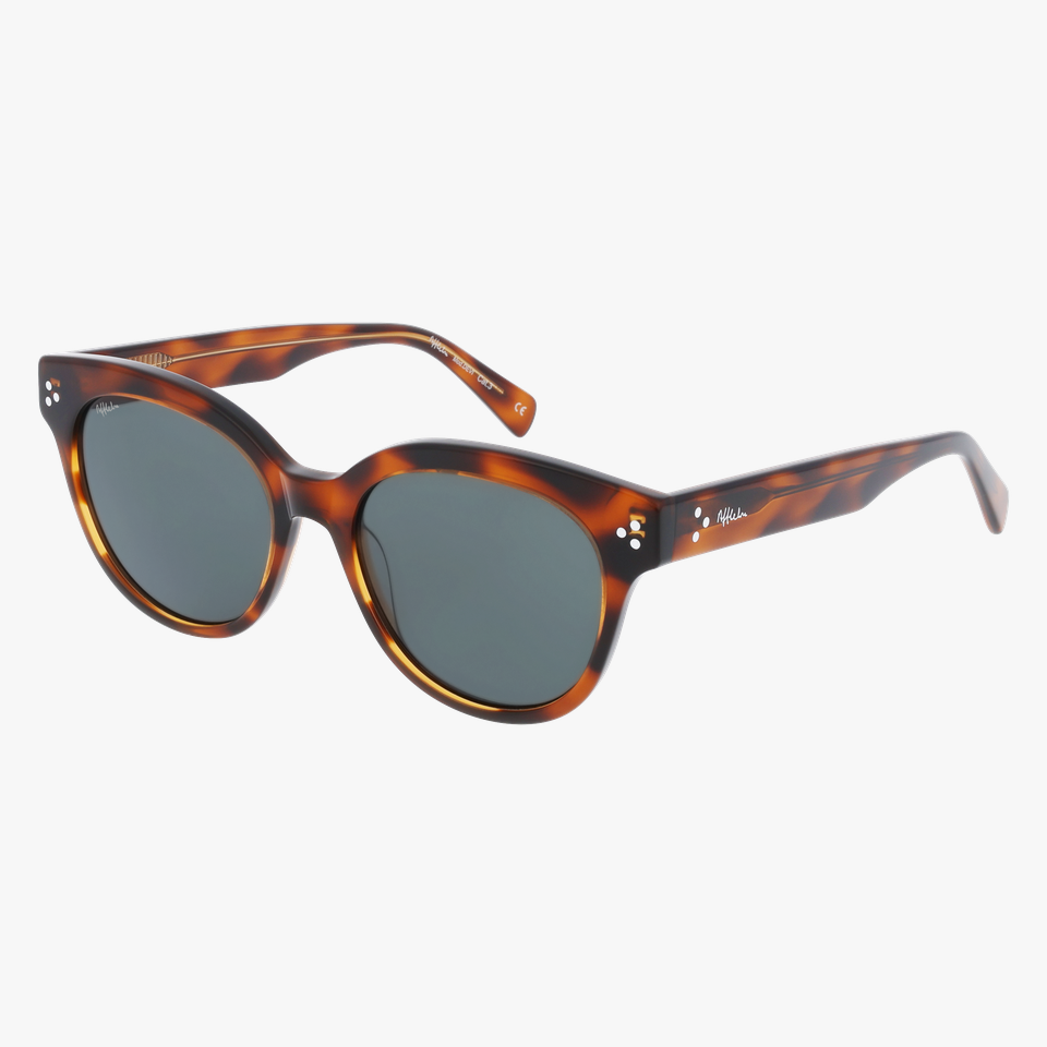 Lunettes de soleil femme DEVI écaille/rose - Vue de face