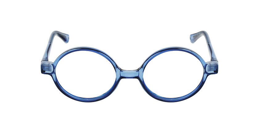 Lunettes de vue enfant RZERO19 bleu cristal/noir - Vue de face
