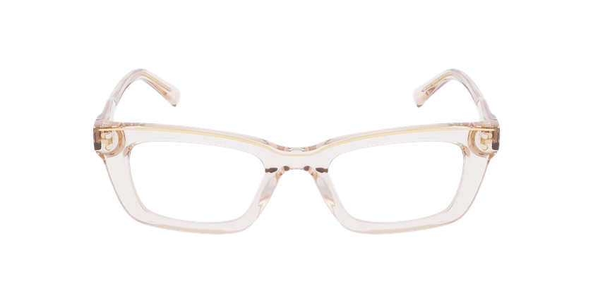 Lunettes de vue femme CARACTÈRES FIL D'OR CRÉATIVE marron/dorée - Vue de face